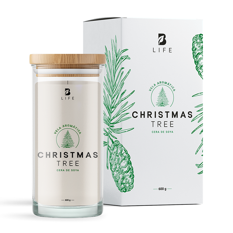 Christmas Tree Aromatic Candle | Vela Aromática Árbol de Navidad 600 g