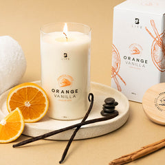 Orange Vainilla Aromatic Candle | Vela Aromática Vainilla Naranja