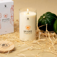 Spiced Pumpkin Aromatic Candle | Vela Aromática Calabaza y Especias