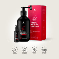 Natural Sensual Lubricant | Lubricante Íntimo Natural a Base de Agua 560 y 860 ml