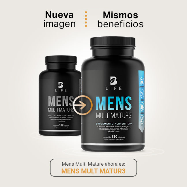 Multivitamínico Para Hombre +40 B Life® 90 Y 180 Cap|Mens Multi Matur3 ...