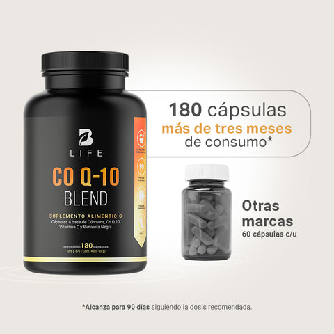 Coenzima Q10 B Life® 180 Cápsulas 500 Mg | Co Q-10 Blend – B Life