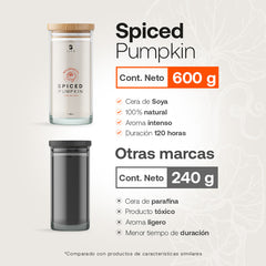 Spiced Pumpkin Aromatic Candle | Vela Aromática Calabaza y Especias 600 g