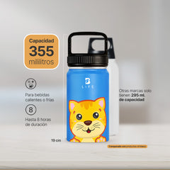 Botella Térmica Para Niños | Gatito 355 y 532 ml