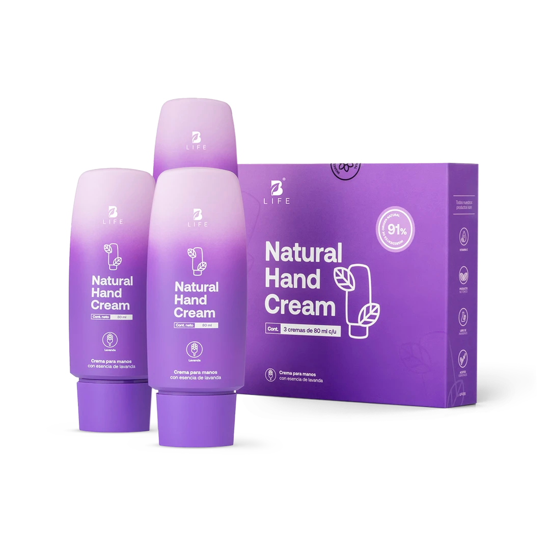 Natural Hand Cream Lavanda | Crema Natural para Manos Lavanda 80 ml c/u