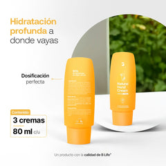 Natural Hand Cream Vainilla | Crema Natural para Manos Vainilla 80 ml c/u