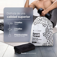 Kit Sport Towel | Kit de 5 Toallas Deportivas