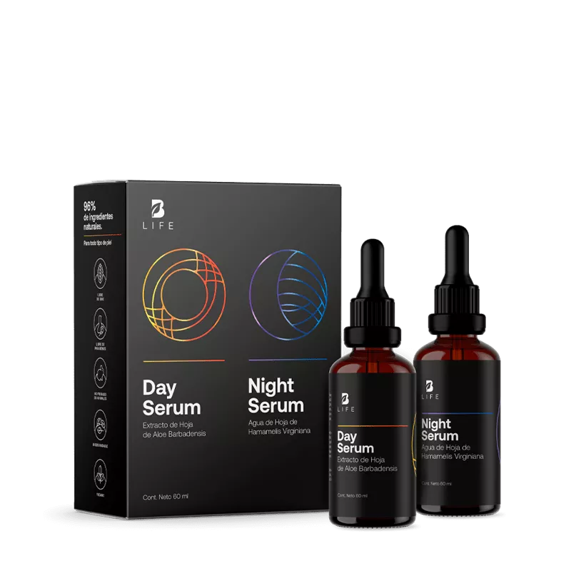 Kit de Serums de Día y Noche de 120 ml | Kit Day & Night Serum 120 ml