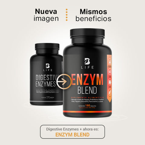 Enzimas Digestivas B Life® 90 Y 180 Cápsulas 600 Mg | Enzym Blend – B ...