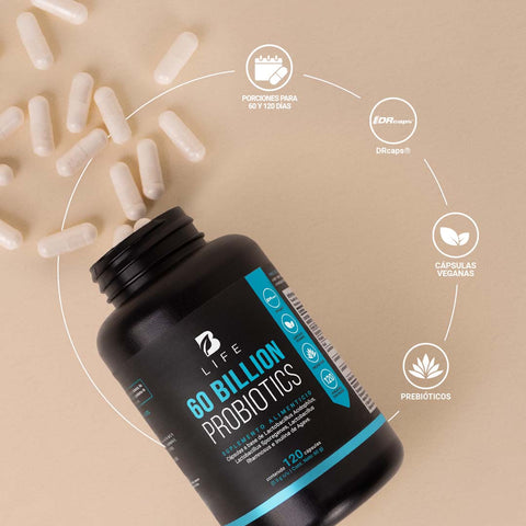 60 Billones De Probióticos B Life® 60 Y 120 Caps|60 Billion Probiotics ...