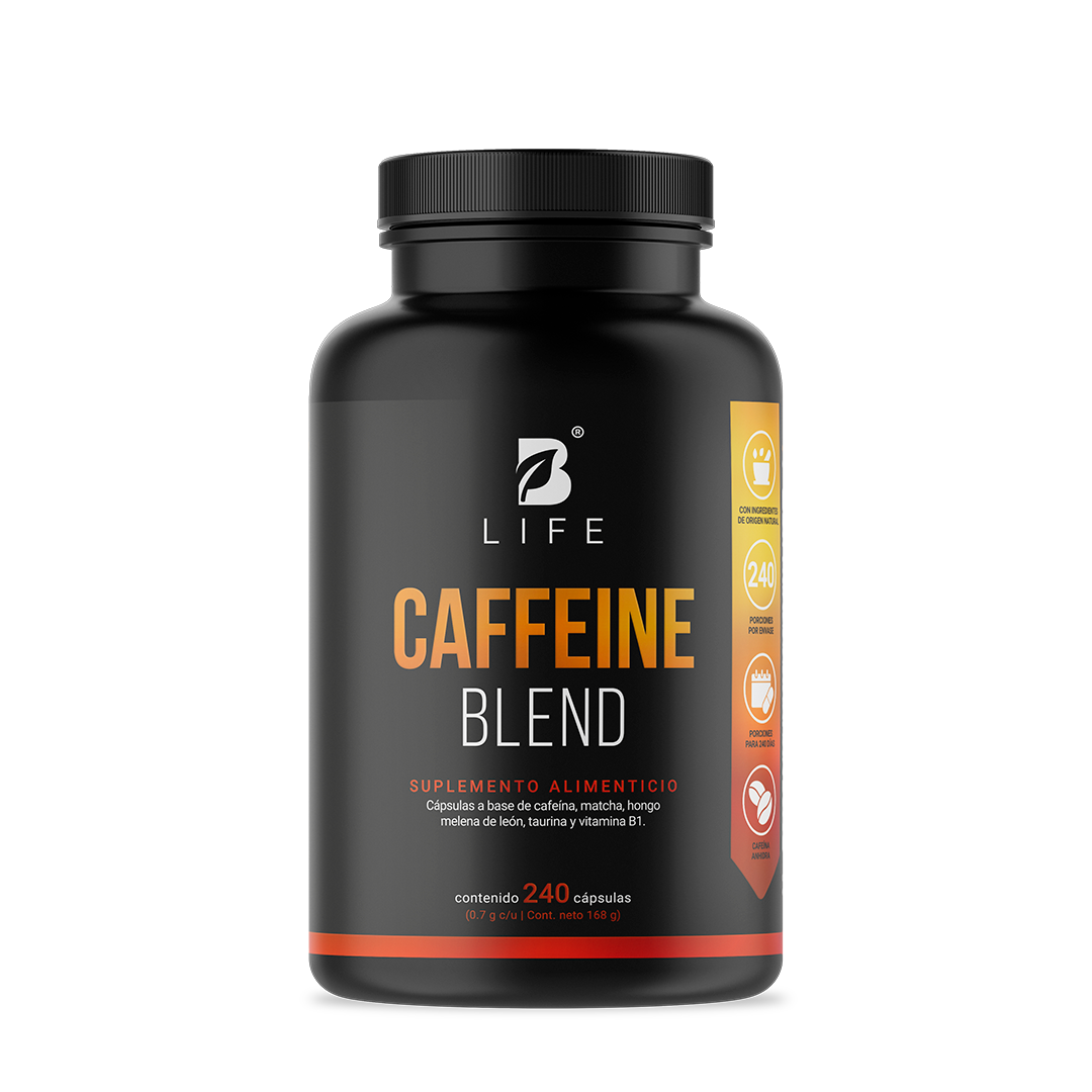 Caffeine Blend | Mezcla a base de Cafeína, Matcha, Hongo Melena de León, Taurina y Vitamina B1.