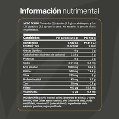 Inositol Blend Platinum | Mezcla de Myo inositol, Colina, Ácido metilfolato y Otros.