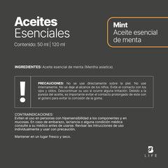 Essential Oil Mint | Aceite Esencial de Menta 50 y 120 ml