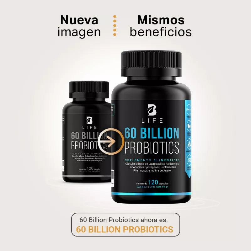 60 Billones de Probióticos | 60 Billion Probiotics