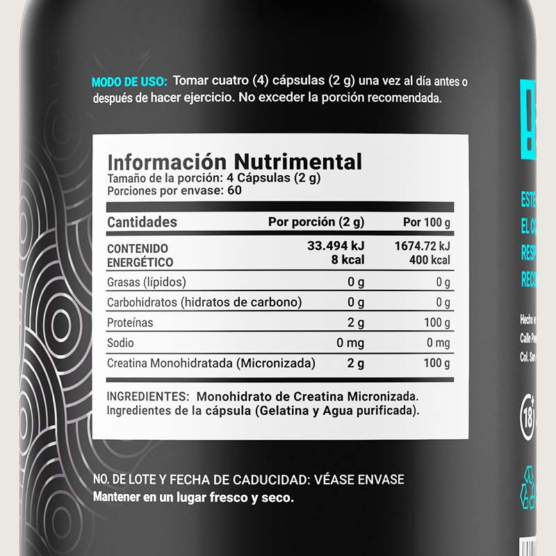 Creatina Monohidratada Micronizada B Life® | Creatine Monohydrate – B ...