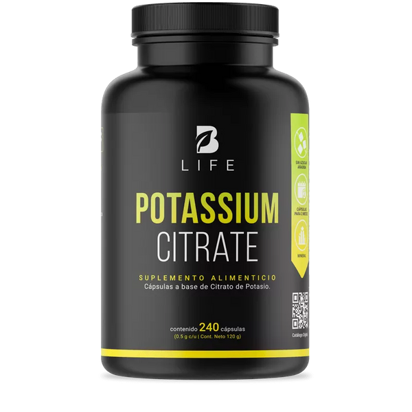 Citrato De Potasio B Life® 120 Y 240 Caps 500 Mg | Potassium Citrate ...